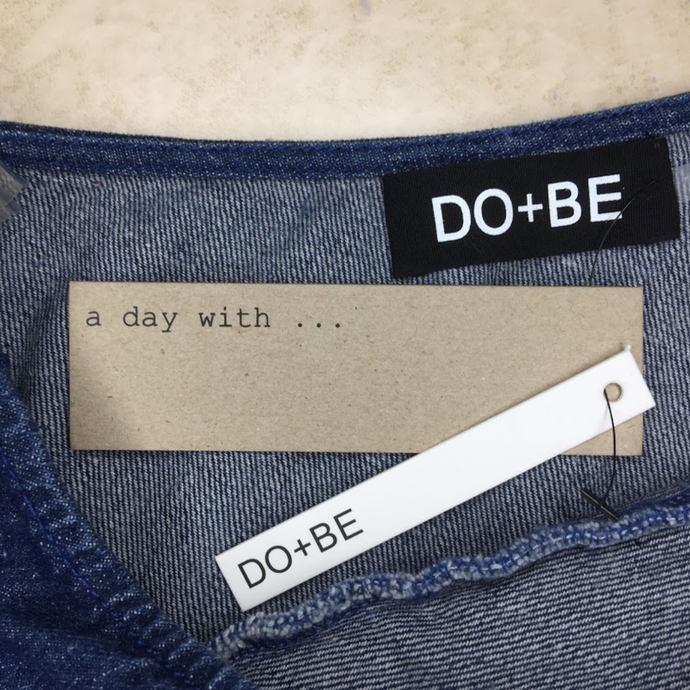Do + Be Denim One Shoulder Ruffle Romper 1E - Picture 4 of 5